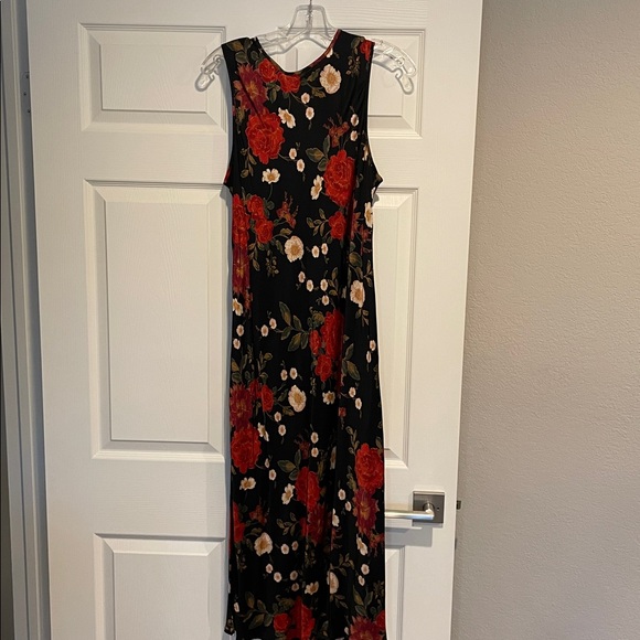 GAP Satin High Neck Midi Dress Size L - Picture 3 of 8